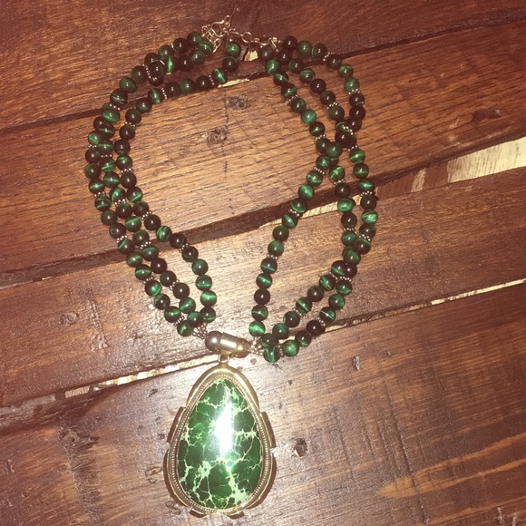 Jewelry - Sterling gemstone necklace